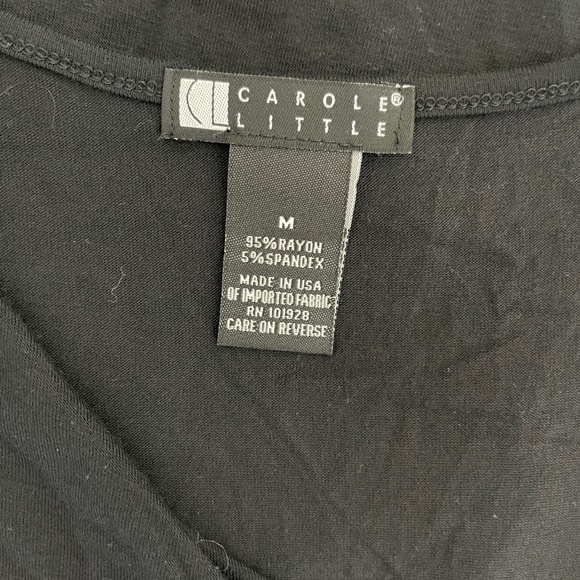 Black top with ruching down the middle - Picture 9 of 9